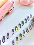 RAINBOW POCKET PENS - 10mm *CLEAR* PET WASHI TAPE - Marshmallow Studio