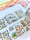 READING NOOK - WIDE FOILED WASHI TAPE - Marshmallow Studio