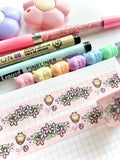 WOODLAND FLOWERS V.2 - 15mm WASHI TAPE (2 PER PERSON) - Marshmallow Studio