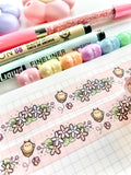 WOODLAND FLOWERS V.2 - 15mm WASHI TAPE (2 PER PERSON) - Marshmallow Studio