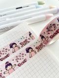 TULIP TALES WITH DEBBIE DOWNER - 15mm FOILED WASHI TAPE - Marshmallow Studio