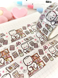 COCOA STICKER TIME - 20mm SILVER FOILED WASHI TAPE - Marshmallow Studio