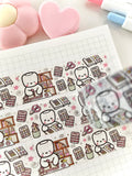 COCOA STICKER TIME - 20mm SILVER FOILED WASHI TAPE - Marshmallow Studio