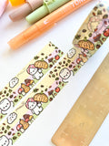 AUTUMN WITH COCOA (ONE PER PERSON) - 20mm FOILED WASHI TAPE - Marshmallow Studio
