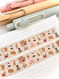 BAKERY BEAR - 15mm WASHI TAPE - Marshmallow Studio