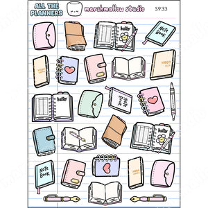 ALL THE PLANNERS - SUPER SAMPLER - PLANNER STICKERS - S933 - Marshmallow Studio