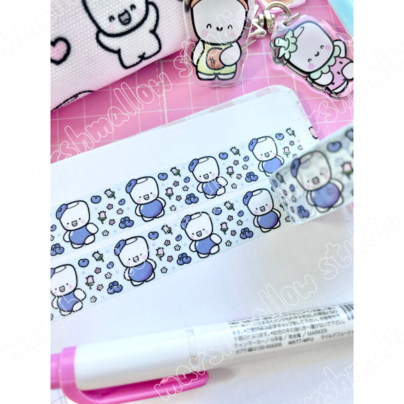 BLUEBERRY COCOA - 15mm WASHI TAPE - LIMITED EDITION - Marshmallow Studio