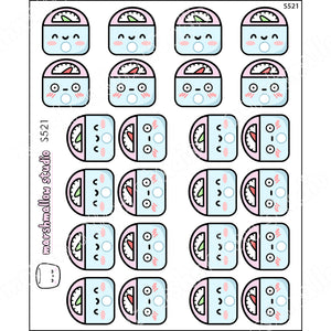 HAPPY / SHOCKED WEIGHT SCALE - PLANNER STICKERS - S521 - Marshmallow Studio