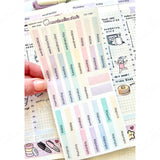 HOBONICHI COUSIN DAY STRIPS - PLANNER STICKERS - H004 - Marshmallow Studio