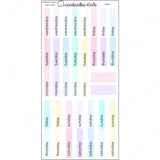 HOBONICHI COUSIN DAY STRIPS - PLANNER STICKERS - H004 - Marshmallow Studio