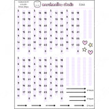 HOBONICHI COUSIN  - TIME-STRIPS (PURPLE) - PLANNER STICKERS - S566 - Marshmallow Studio