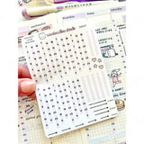 HOBONICHI COUSIN  - TIME-STRIPS (RAINBOW) - PLANNER STICKERS - S567 - Marshmallow Studio
