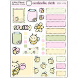 MALLOW PLANNER / HOBONICHI COUSIN - WEEKLY KIT - PLANNER STICKERS - (2 PGS) S531 - Marshmallow Studio