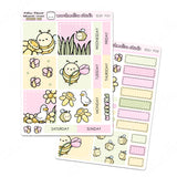 MALLOW PLANNER / HOBONICHI COUSIN - WEEKLY KIT - PLANNER STICKERS - (2 PGS) S531 - Marshmallow Studio