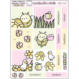 MALLOW PLANNER / HOBONICHI COUSIN - WEEKLY KIT - PLANNER STICKERS - (2 PGS) S531 - Marshmallow Studio