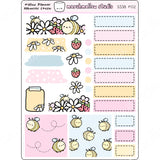 MALLOW PLANNER / HOBONICHI COUSIN - WEEKLY KIT - PLANNER STICKERS - (2 PGS) S538 - Marshmallow Studio