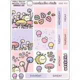 MALLOW PLANNER / HOBONICHI COUSIN - WEEKLY KIT - PLANNER STICKERS - (2 PGS) S543 - Marshmallow Studio