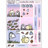 MALLOW PLANNER / HOBONICHI COUSIN - WEEKLY KIT - PLANNER STICKERS - (2 PGS) S558 - Marshmallow Studio