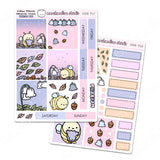 MALLOW PLANNER / HOBONICHI COUSIN - WEEKLY KIT - PLANNER STICKERS - (2 PGS) S558 - Marshmallow Studio