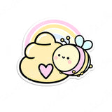 STICKER FLAKE - RAINBOW BEEHIVE - F235 - Marshmallow Studio