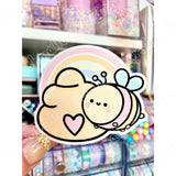 STICKER FLAKE - RAINBOW BEEHIVE - F235 - Marshmallow Studio
