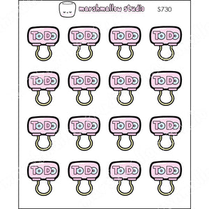 "TO DO" CLIP - PLANNER STICKERS - S730 - Marshmallow Studio