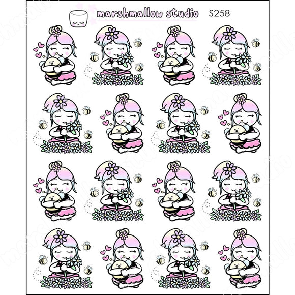 SHEILA LOVES BEES - PLANNER STICKERS - S258 - Marshmallow Studio