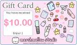 GIFT CARDS (AUD $10.00 - AUD $150.00) - Marshmallow Studio