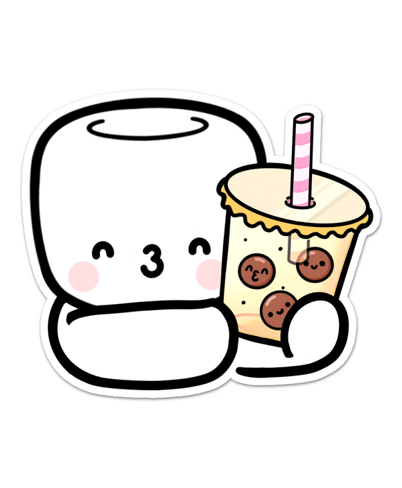 DIGITAL DOWNLOAD - COCOA BOBA TEA - Marshmallow Studio