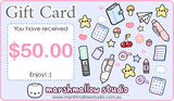 GIFT CARDS (AUD $10.00 - AUD $150.00) - Marshmallow Studio