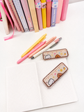 ACRYLIC PAGE BINDER CLIP - RULER FRIENDS - Marshmallow Studio