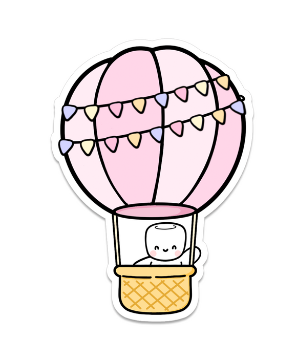 DIGITAL DOWNLOAD - COCOA HOT AIR BALLOON - Marshmallow Studio