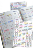 2026 YEAR AT A GLANCE STICKER SET - HOBO COUSIN / A5 - J051