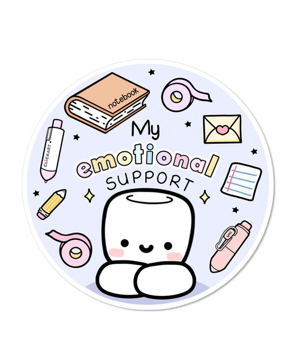 STICKER FLAKE - EMOTIONAL SUPPORT STATIONERY - F347 - Marshmallow Studio