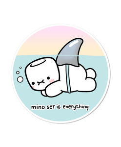 STICKER FLAKE - MINDSET IS EVERYTHING - F348 - Marshmallow Studio