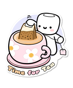 STICKER FLAKE - TIME FOR TEA - F351 - Marshmallow Studio