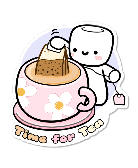 STICKER FLAKE - TIME FOR TEA - F351 - Marshmallow Studio