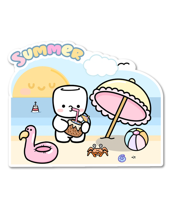 STICKER FLAKE - SUMMER SCENE - F362 - Marshmallow Studio