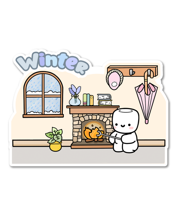 STICKER FLAKE - WINTER SCENE - F365 - Marshmallow Studio