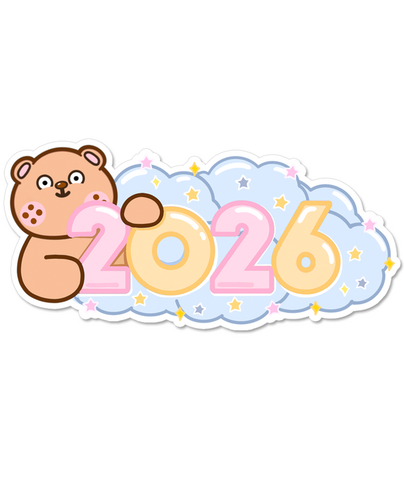 STICKER FLAKE - 2026 WITH COCOA - F376