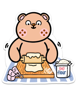 DIGITAL DOWNLOAD - FRECKLE BEAR BAKER - Marshmallow Studio