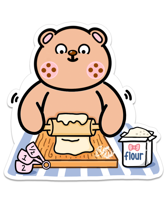 DIGITAL DOWNLOAD - FRECKLE BEAR BAKER - Marshmallow Studio