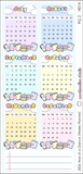 2026 YEAR AT A GLANCE STICKERS - HOBO / MINI MALLOW WEEKS - (2 PGS) H014