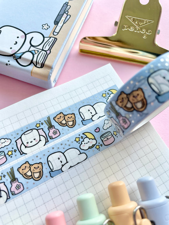 COCOA - SLEEP TIGHT - 15mm FOILED WASHI TAPE - Marshmallow Studio