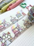 CANDY CARNIVAL (1 PER PERSON) - 30mm WIDE FOILED WASHI TAPE - Marshmallow Studio