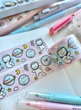 *FINAL STOCK* - HAPPY SPACE - WIDE FOILED WASHI TAPE - Marshmallow Studio