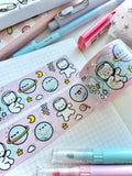 *FINAL STOCK* - HAPPY SPACE - WIDE FOILED WASHI TAPE - Marshmallow Studio