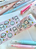 *FINAL STOCK* - HAPPY SPACE - WIDE FOILED WASHI TAPE - Marshmallow Studio