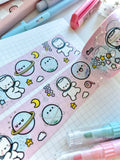 *FINAL STOCK* - HAPPY SPACE - WIDE FOILED WASHI TAPE - Marshmallow Studio