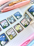 WELLBEING STAMPS - WIDE FOILED WASHI TAPE - Marshmallow Studio